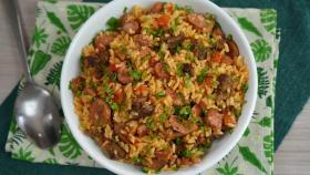 Receita de Arroz com Sobras de Churrasco | Receita Zero Desperdício