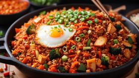 Receita de Arroz de Gochujang Picante | Prato Coreano Autêntico