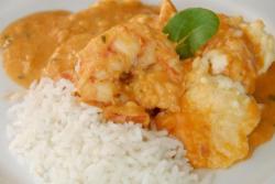 Arroz com camarão e Catupiry Arroz com camarão e Catupiry
