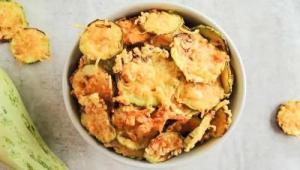 Receita de Chips de Abobrinha Temperada na Airfryer | Petisco Fit