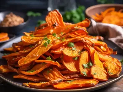 Receita de Lascas de Cenoura Crocantes na Airfryer | Chips Saudáveis