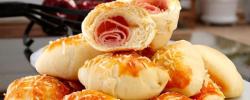 Enroladinho de Queijo e Presunto na Airfryer Enroladinho de Queijo e Presunto na Airfryer