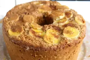 Receita de Bolo Fit de Banana com Aveia | Café da Manhã Saudável
