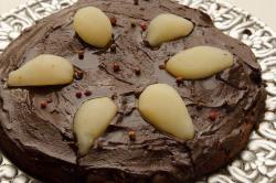 Bolo de Chocolate com Peras Bolo de Chocolate com Peras
