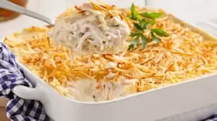 Receita de Fricassê de Frango Cremoso | Receita de Família Fácil