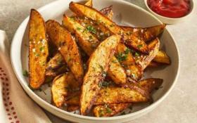 Receita de Batata Rústica Crocante na Airfryer | Aperitivo Perfeito